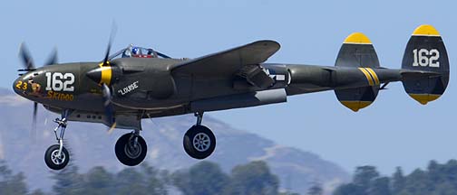 Lockheed P-38J Lightning NX138AM 23 Skidoo, August 17, 2013